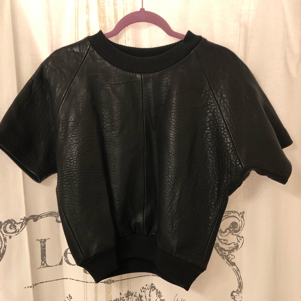Vera Wang Leather Top